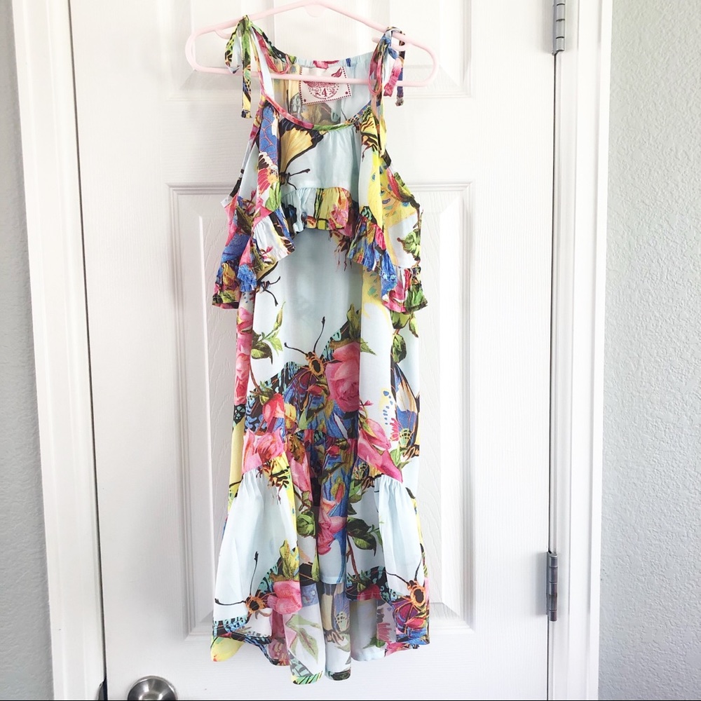 Paper Wings Butterfly Rose Maxi Dress 4